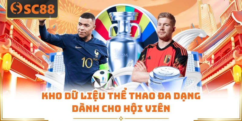 Kho dữ liệu thể thao đa dạng dành cho hội viên