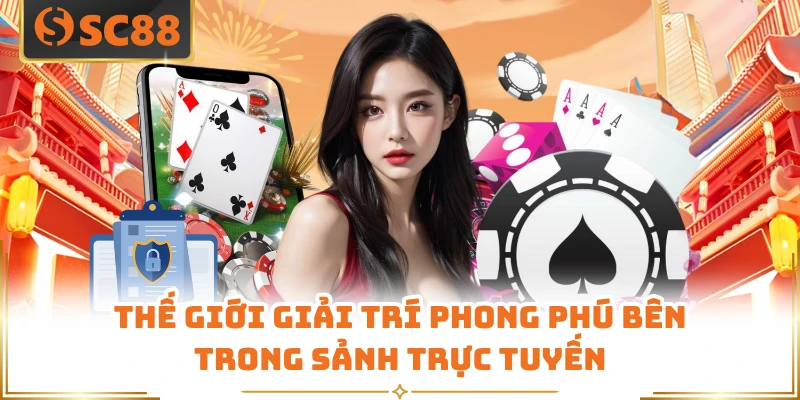 Thế giới giải trí phong phú bên trong sảnh trực tuyến